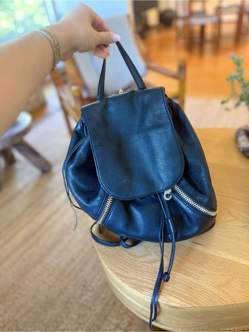 Rebecca Minkoff Black Leather Backpack